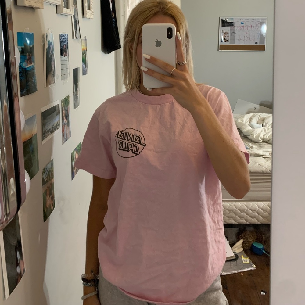 Pink Santa Cruz tee